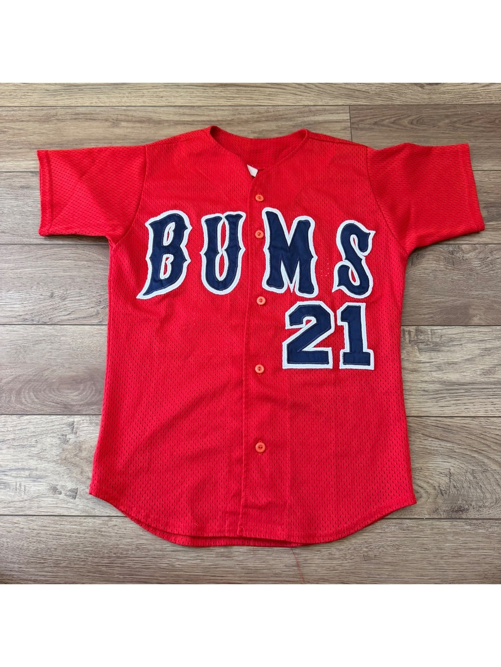 Vtg 90s Prieto of California Bums Williams 21 Red Jersey S
